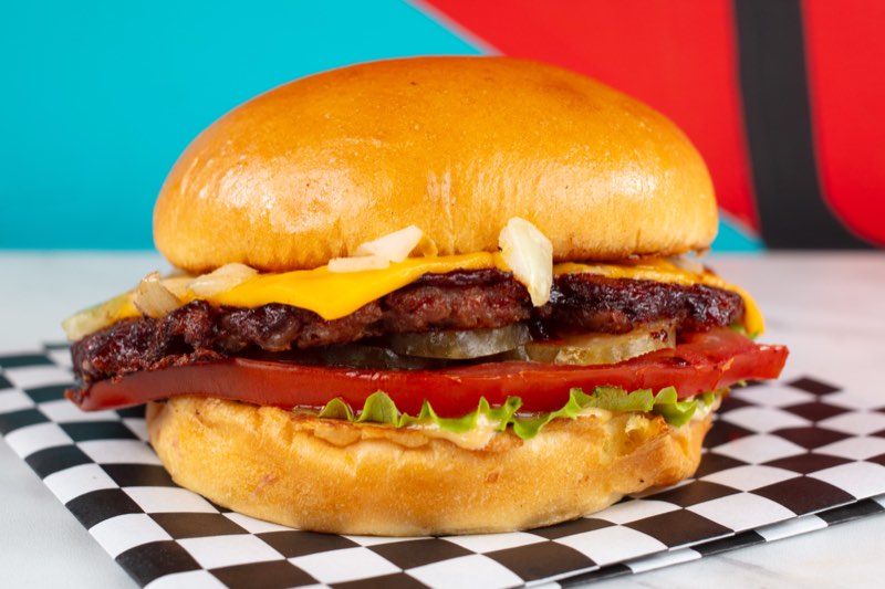 The Veggie — Beyond Meat patty burger